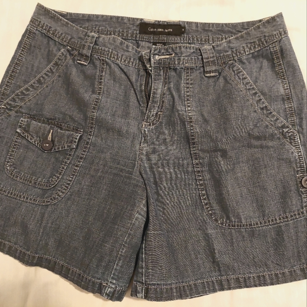 Calvin Klein Jeans, Chambray Shorts, 14